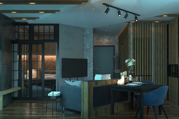 Simferopol, apartment in "Rainbow"